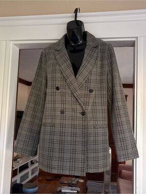 wild fable oversized plaid blazer